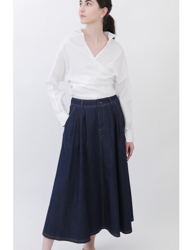 LEA SKIRT IN ITALIAN DENIM Dans la société mordern