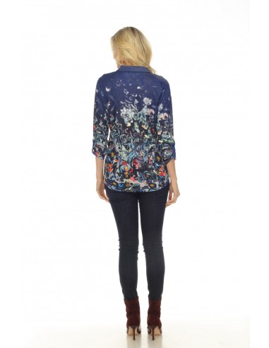 New Label Blouse 88881 Blue/Multi d'Europe débarque