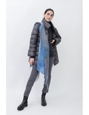 CHARCOAL MAVI SCARF IN HAND DYED CASHMERE outlet