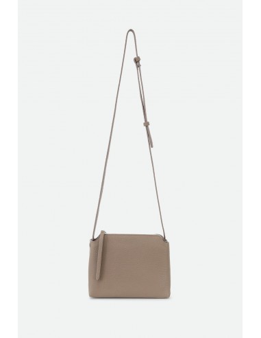 BRIDGET ITALIAN LEATHER CROSSBODY BAG IN TAUPE 50-70% off 