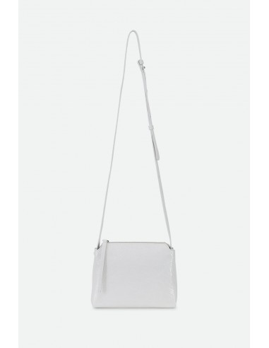 BRIDGET ITALIAN PATENT LEATHER CROSSBODY BAG IN WHITE acheter en ligne