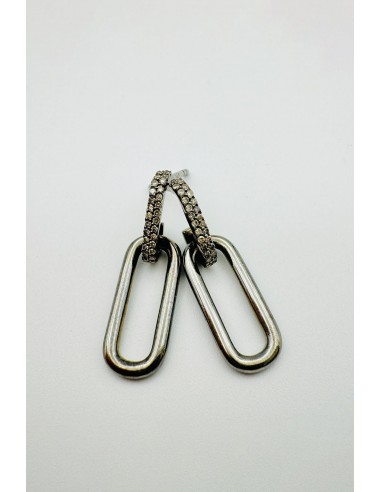 DOUBLE ROW DOUBLE LINK CHAIN EARRINGS 2024