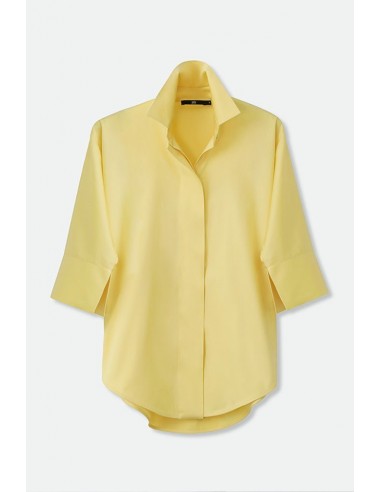 SAHANA DOLMAN SHIRT IN COTTON POPLIN IN YELLOW shop