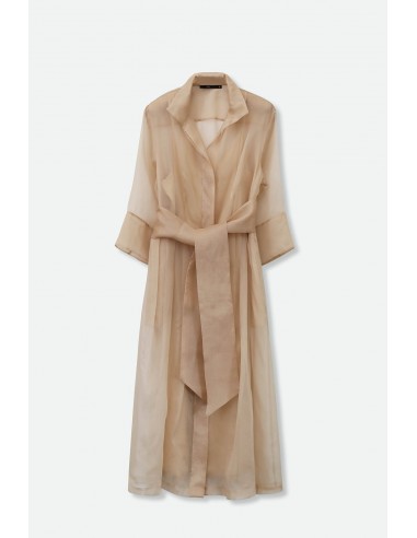 GABRIELLE DRESS IN SILK ORGANZA SAND meilleur choix