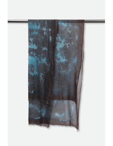 BRONZED TURQUOISE SCARF IN HAND DYED CASHMERE Voir les baskets