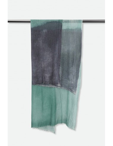 NIGHT MINT SCARF IN HAND DYED CASHMERE est présent 