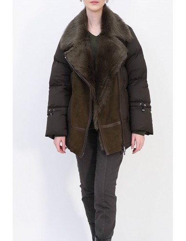 TOSCANA SHEARLING & GOOSE DOWN ITALIAN COAT de votre