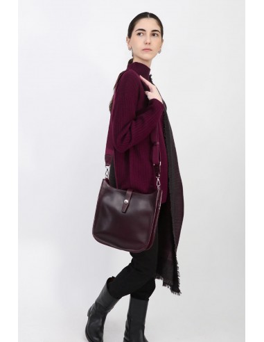 GIA ITALIAN LEATHER CROSSBODY BAG IN CORDOVAN BARENIA LEATHER de votre