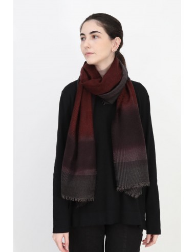 BORDEAUX CHECK ITALIAN CASHMERE SCARF de l' environnement