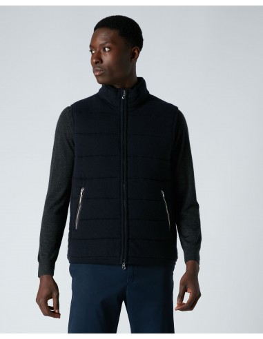 Men's Mall Cashmere Gilet Navy Blue Faites des économies