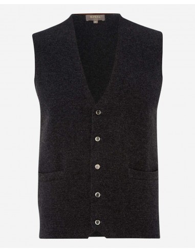 Men's Chelsea Cashmere Waistcoat Dark Charcoal Grey outlet