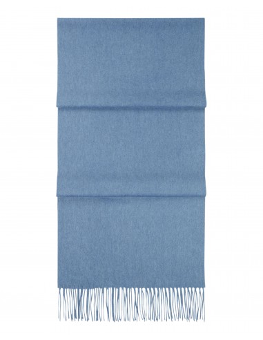 Unisex Large Woven Cashmere Scarf Ocean Blue ou a consommer sur place