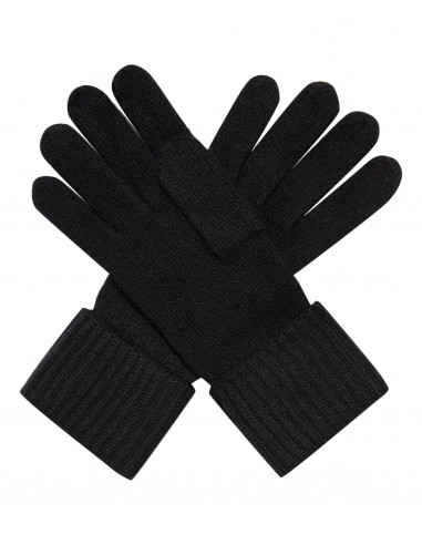 Women's Ribbed Cashmere Gloves Black outlet