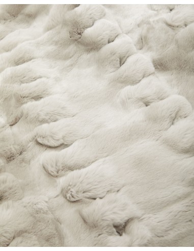 Knitted Fur Blanket Fumo Grey le des métaux précieux