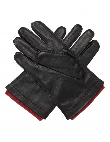 Men's Westminster Leather Gloves Black de pas cher