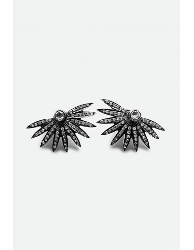 Art Deco Large Diamond Fan Earrings à prix réduit toute l'année