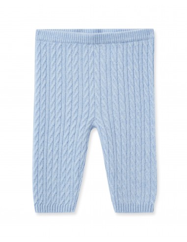 Cable Cashmere Leggings Cornflower Blue Faites des économies