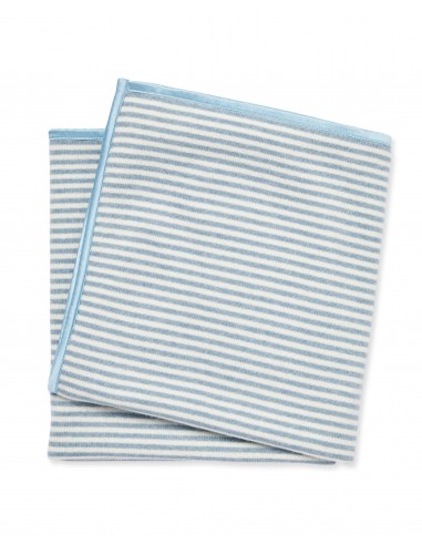 Stripe Baby Cashmere Blanket Heather Blue Le MVP de beaucoup