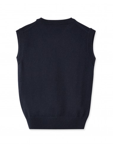 Boys Cashmere Slipover Navy Blue store