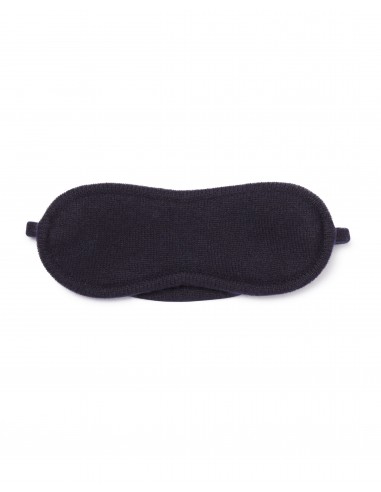 Unisex Knitted Cashmere Eye Mask Navy Blue de la marque