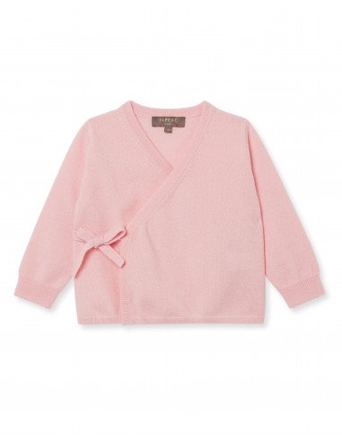 Wrap Cashmere Cardigan Pale Pink chez Cornerstreet bien 