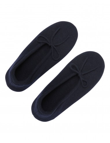 Women's Cashmere Slippers Navy Blue Par le système avancé 