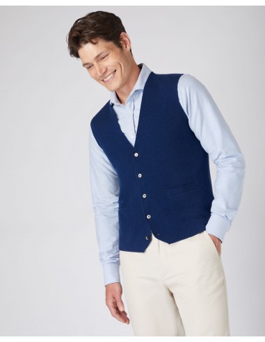 Men's Chelsea Cashmere Waistcoat French Blue suggérées chez