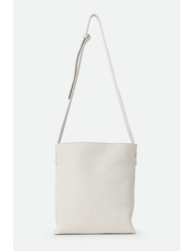 VINCENZA ITALIAN LEATHER BUCKET BAG BUTTER WHITE france