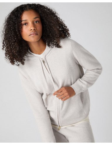 Women's Ada Cashmere Hoodie Pebble Grey est présent 