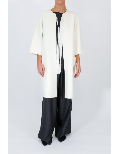 MONROE POCKET LONG COAT IN DOUBLE-FACE CASHMERE WOOL pas chere