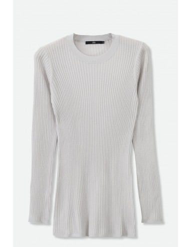 ROMANGA RIBBED LONG SLEEVE CREW IN FINE ITALIAN MERINO meilleur choix