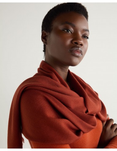 Women's Pashmina Cashmere Stole Spice Orange soldes