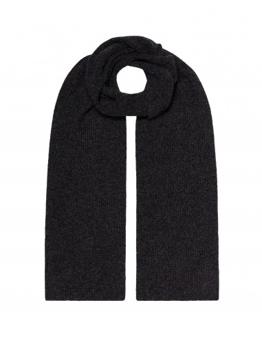 Unisex Ribbed Cashmere Scarf Granite Grey À commander