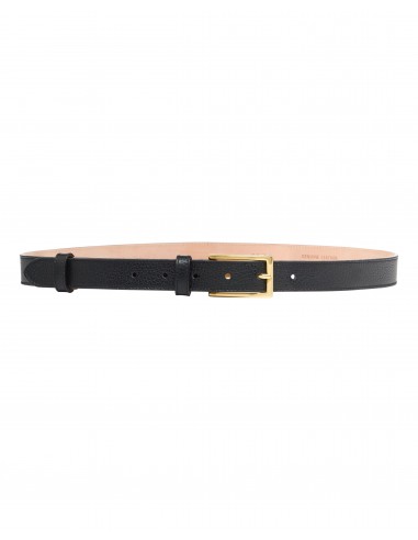 Women's Leather Belt Black soldes