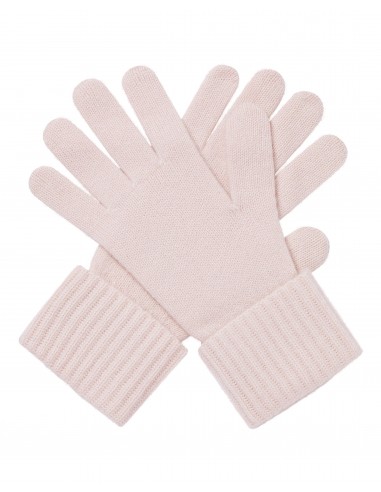 Women's Ribbed Cashmere Gloves Quartz Pink outlet