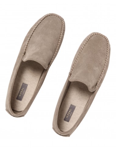 Unisex Cashmere Moccasin Taupe Brown Dans la société mordern