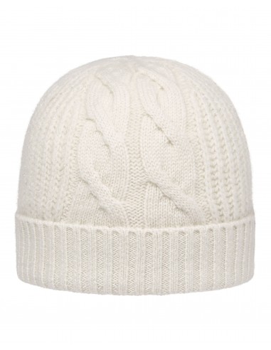 Women's Cable Rib Cashmere Hat With Lurex Snow Grey Sparkle sélection de produits