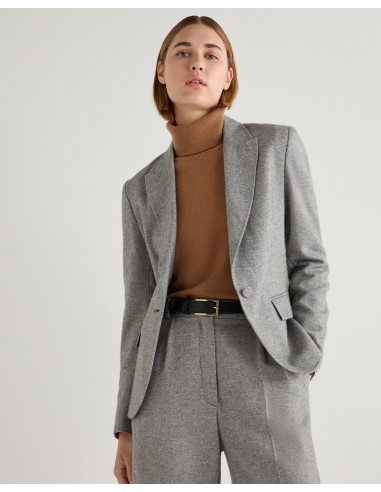 Women's Chloe Herringbone Single Breasted Jacket Grey prix pour 