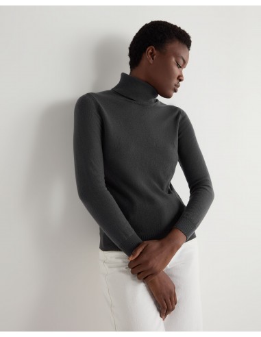 Women's Luna Roll Neck Cashmere Jumper Anthracite Grey En savoir plus