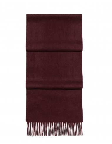 Unisex Woven Cashmere Scarf Claret Red Economisez 