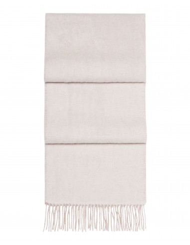 Unisex Doubleface Woven Cashmere Scarf Frost White Paris Déstockage Promo