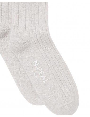 Women's Rib Cashmere House Socks Fumo Grey outlet