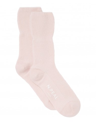 Unisex Cashmere Rib Bed Socks Quartz Pink vous aussi creer 