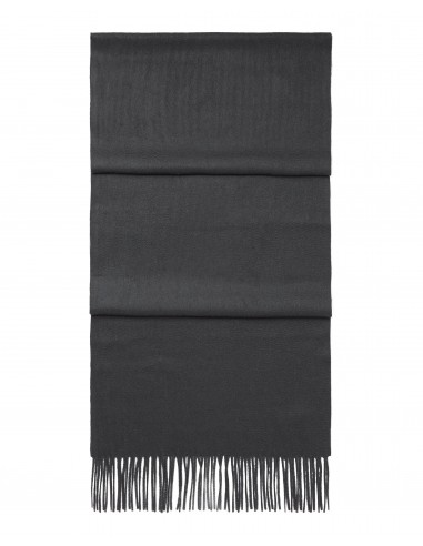 Unisex Large Woven Cashmere Scarf Anthracite Grey Economisez 