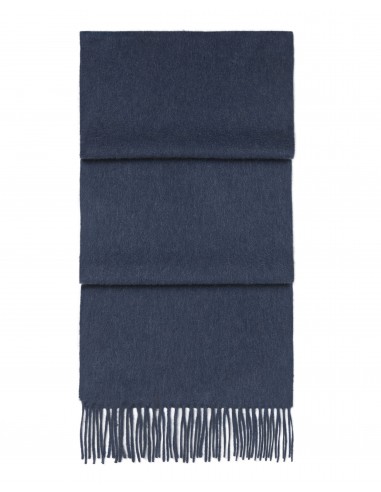 Unisex Woven Cashmere Scarf Caviar Blue chez Cornerstreet bien 