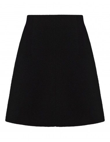 Women's Milano Mini Cashmere Skirt Black pas cheres