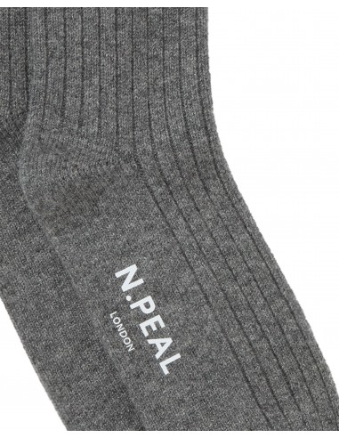 Men's Rib Cashmere House Socks Elephant Grey l'achat 