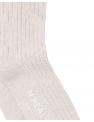 Women's Rib Cashmere House Socks Frost White paiement sécurisé