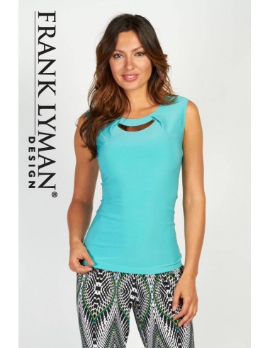 Frank Lyman Top Style 56011-AQU Aqua 50% de réduction en Octobre 2024