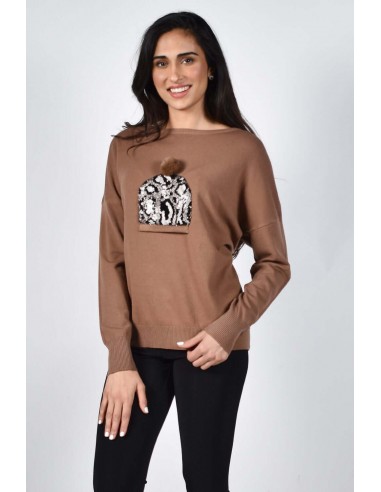 Frank Lyman Pullover Top 214119U Cognac prix